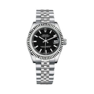 Datejust 31 178274 White Gold & Stainless Steel Watch (Black)