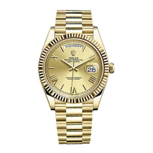 Day-Date 40 228238 Gold Watch (Champagne)