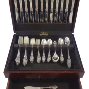 Eloquence by Lunt Sterling Silver Flatware Service Set 74 Pieces Dinner Size 12