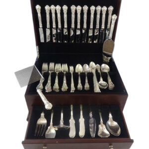 Old Maryland Engraved by Kirk Sterling Silver Flatware Set 12 Service 48 Pieces