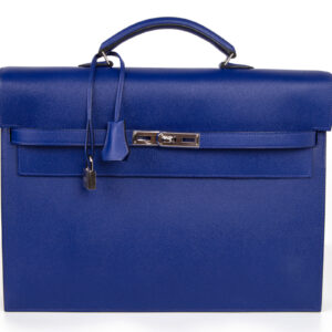 Kelly Depeche 38cm Briefcase Blue Electric Palladium Hardware