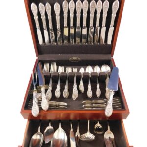 Valenciennes by Manchester Sterling Silver Flatware Set Service 109 Pcs Dinner