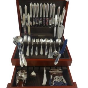 Oxford by Reed & Barton Sterling Silver Flatware Set For 8 Service 87 Pcs