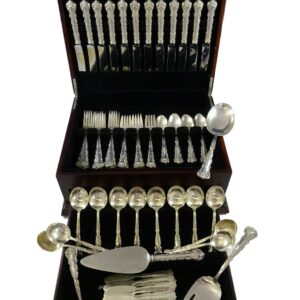 Kings Court by Frank Whiting Sterling Silver Flatware Service Set 76 Pcs M Mono