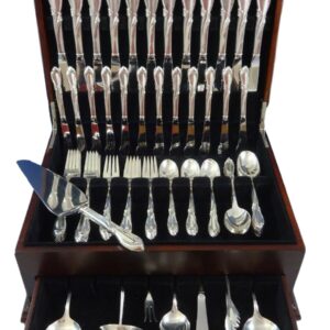 Rhapsody by International Sterling Silver Flatware Service For 12 Set 80 Pcs