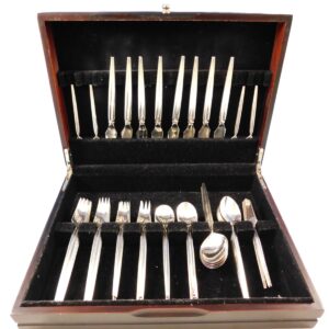 Trenza by Celsa Mexico Sterling Silver Flatware Set Service Mid Century Modern