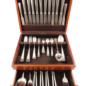 Pagoda by Hempel and Kaltenbach 800 Silver Flatware Set Service 75 Pcs Polish