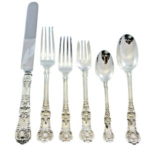 English King by Tiffany & Co Sterling Silver Flatware Set Service 51 pcs Dinner