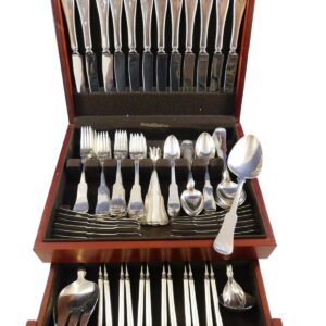 Grandma Milford by Porter Blanchard Sterling Silver Flatware Set Service 124 pcs