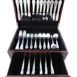 Continental Georg Jensen Sterling Silver Flatware Set 12 Service Dinner Gj Mark