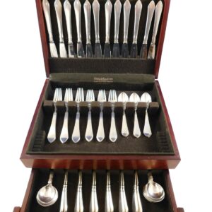 Continental Georg Jensen Sterling Silver Flatware Set 12 Service 72 Pcs Dinner