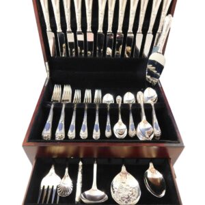 La Regence by Carrs Uk Sterling Silver Flatware Set 12 Service 67 pieces Dinner