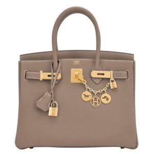 Birkin Bag 30cm Etoupe Togo Gold Hardware