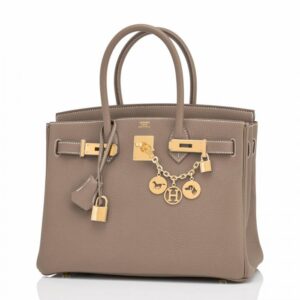 Birkin Bag 30cm Etoupe Togo Gold Hardware