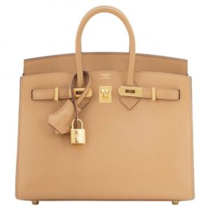 Birkin Bag 25cm Biscuit Veau Madame Gold Hardware