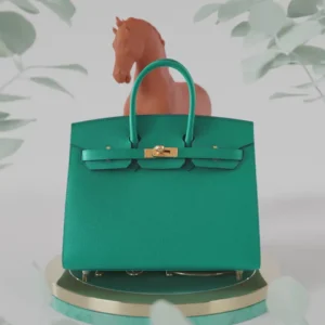 Kelly Bag 25cm Vert Jade Green Epsom Gold Hardware